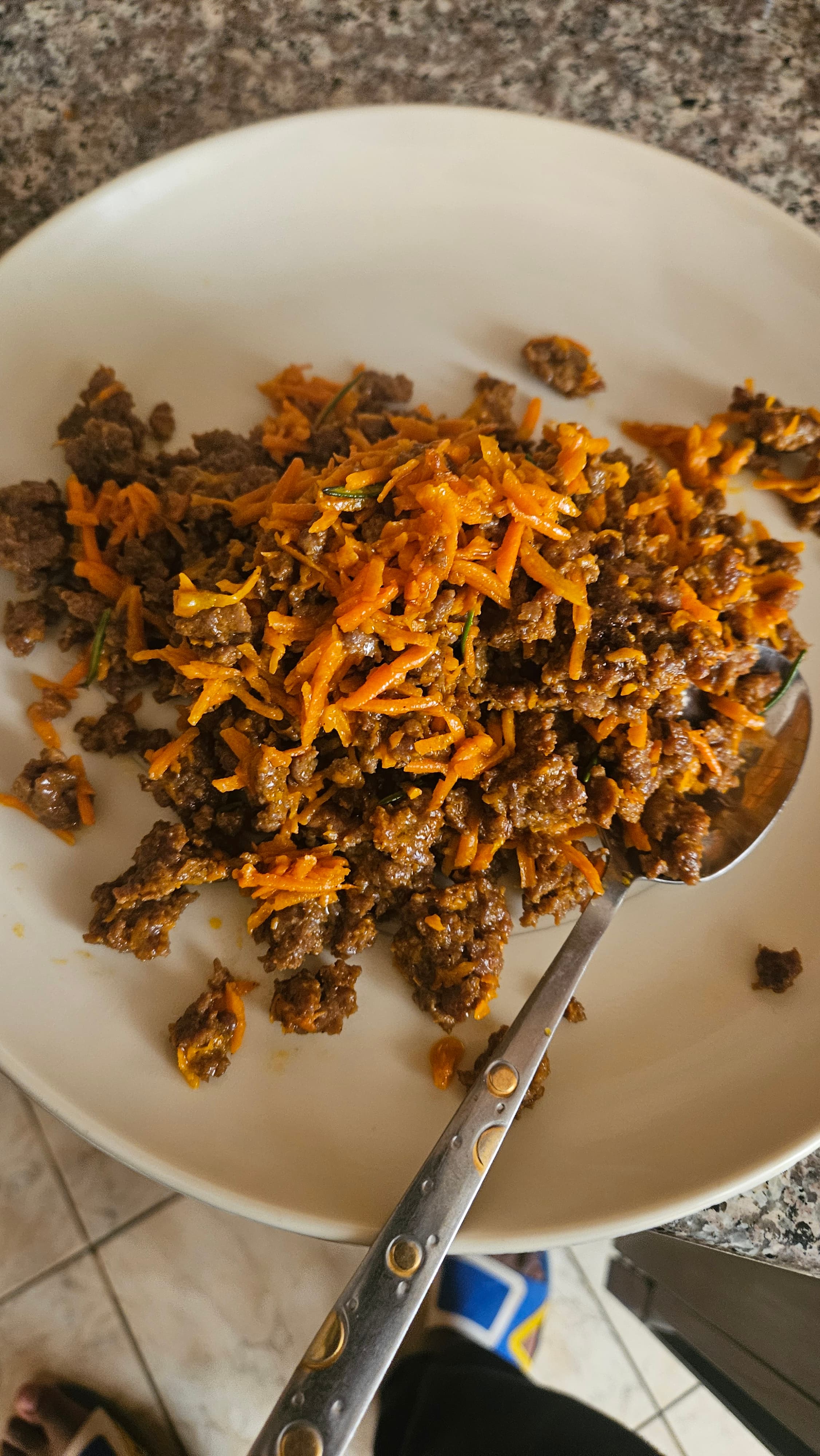 Meat with carrots